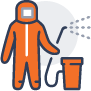 Fogger & Electrostatic sprayer cleaning process